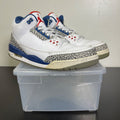 Jordan 3 Retro True Blue (2016) 11.5 (Moderately Worn Pre-Owned)JordanWhite/True Blue-Varsity Red - Image 1