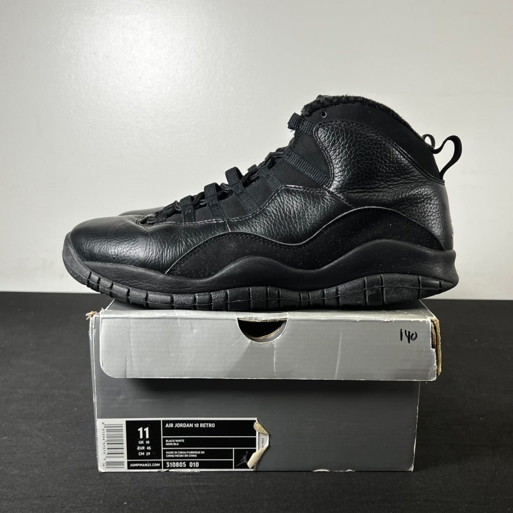 Jordan 10 Retro Blackout 11 (Heavily Worn Pre-Owned)JordanBlack/White - Image 3