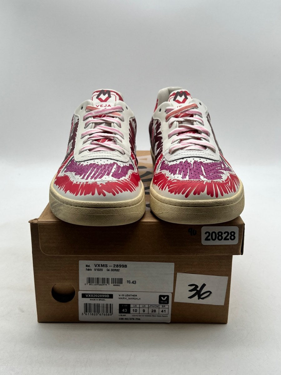 Veja V-10 Leather x Marni Marsala Multi 43 (Moderately Worn Pre-Owned) - Image 2