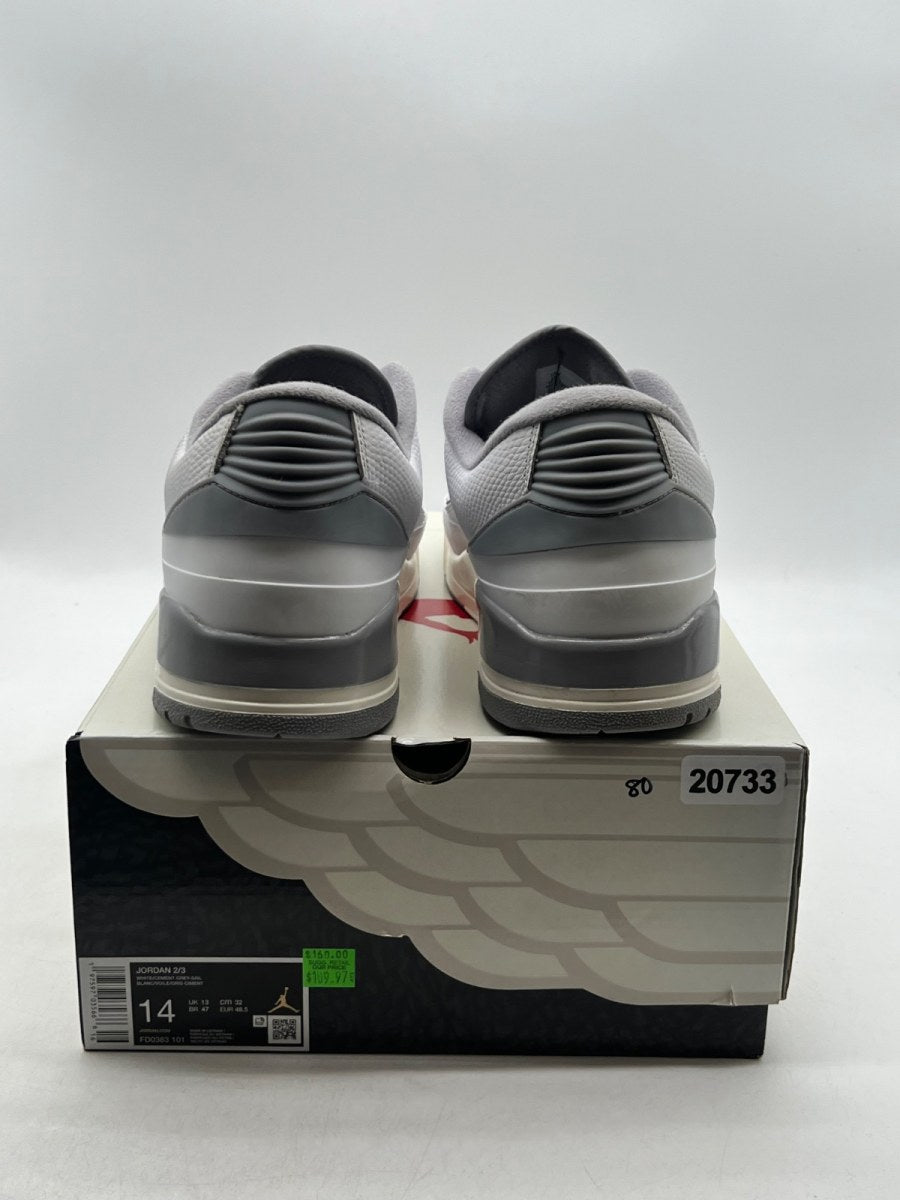 Jordan 2/3 White Cement 14 (Lightly Worn Pre-Owned) - Image 5