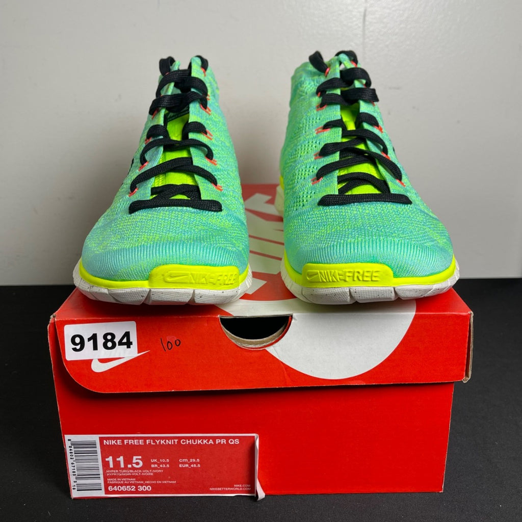 Nike Free Flyknit Chukka Hyper Turquoise (Size 11.5) - Image 2