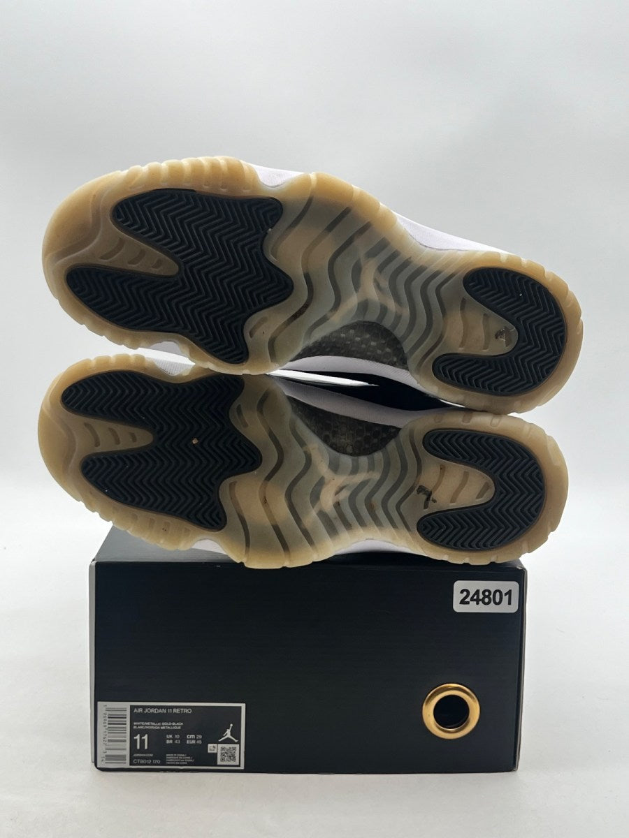 Jordan 11 Retro DMP Gratitude (2023) 11.5 (Lightly Worn Pre-Owned)JordanBlack/White/Metallic Gold - Image 8