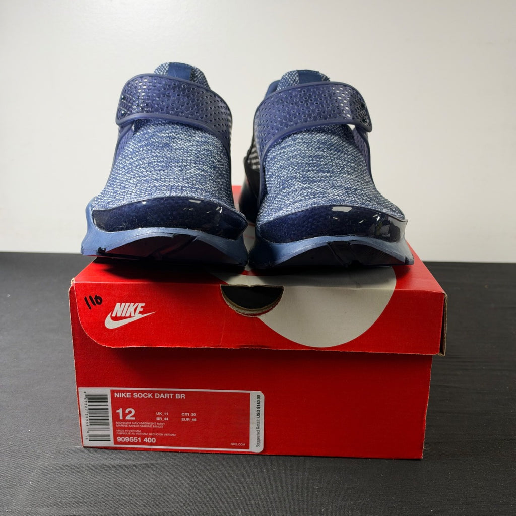 Nike Sock Dart Br Midnight Navy/Midnight Navy (Size 12) - Image 2