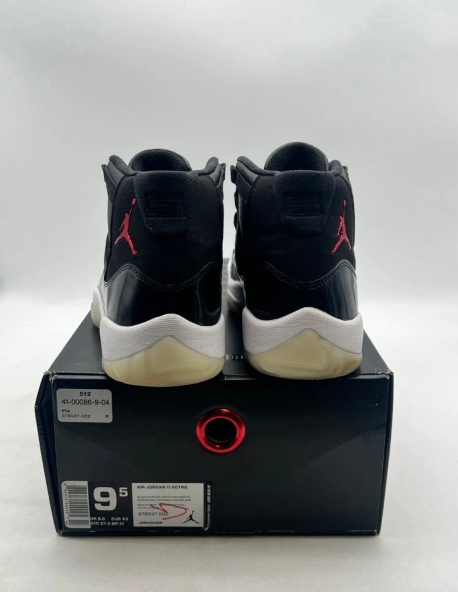 Jordan 11 Retro 72-10 9.5 (Moderately Worn Pre-Owned)JordanBlack/Gym Red-White-Anthracite - Image 3