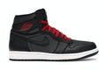 Jordan 1 Retro High Black Satin Gym Red